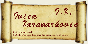 Ivica Karamarković vizit kartica